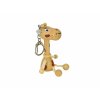 Giraffe wooden keyring