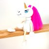 unicorn handpainted wooden figure
