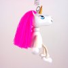 handmade wooden figure on spring unicorn