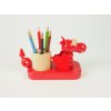 pencil jolder from wood fo kids dragon