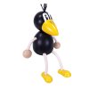 raven wooden doll KROKIDO