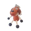 dachshund handmade wooden keychain
