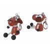 Brown dog keyring