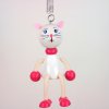 white cat wooden figure on spring for catlovers