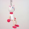 wooden bounicng figurine cat