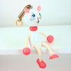white kitty hand painted wooden figure for kids