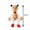 cat with heart handmade wooden doll