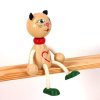 wooden figure for kids cat