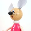 lady mouse wooden sitting figure for girls