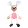 lady mouse wooden figure