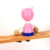pig handpainted wooden decoration