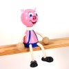 pig handmade wooden figurine