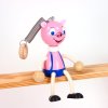 pig wooden bouncing figure