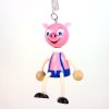 piggy wooden bouncing figure