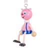 Pig wooden bouncing doll