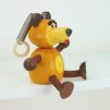 bear wooden figure on spring