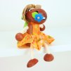 horse with dress wooden figure on spring