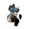 Rhino wooden figure on spring