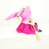 Pink witch bouncing figure