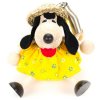 dog in skirt wooden bouncing figure