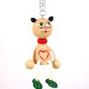 handpainted wooden figure cat