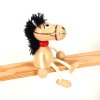 crazy horse wooden figure for kids