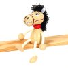 horse wooden sitting figure