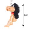 Horse wooden doll on spring