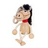 Horse on spring wooden bouncing doll