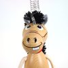 horse wooden figure on spring
