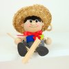 gardener wooden springy doll