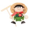 gardener funny bouncing wooden figure