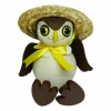 owl with hat wooden figure on spring for kids