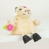White sheep bouncing figure