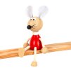 red mouse sitting figure side