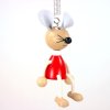 mouse wooden figure with spring