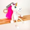 unicorn wooden bouncing figure on spring