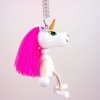 wooden figure with spring unicorn