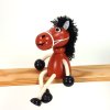 brown horse wooden figure