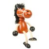 brown horse wooden figure