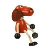 brown doggy hand painted wooden figure