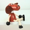 brown dog wooden figure
