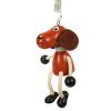 brown dog bouncing figure from wood
