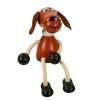 brown dog wooden sitting figure for kids