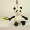 Panda wooden doll on spring
