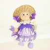 Lavender girl wooden bouncing figure for kids