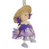 Lavender girl springy doll