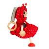 Ladybird with hat wooden bouncing doll