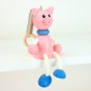 pig wooden bouncing doll