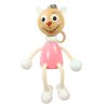 pink kitty wooden figure on spring